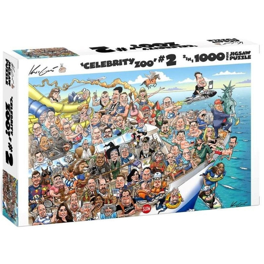 Mark Knight Celebrity Zoo #2 1000 piece puzzle