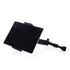 Tablet secured in adjustable black car headrest holder — Adventure Awaits