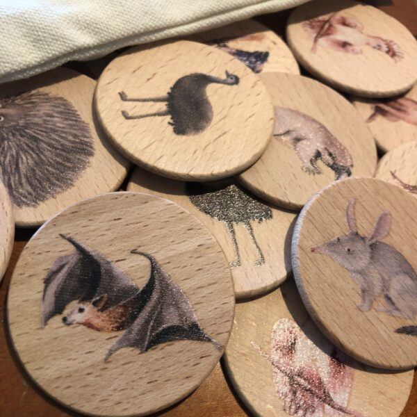 Memory Match Wooden Game | Australian Animals