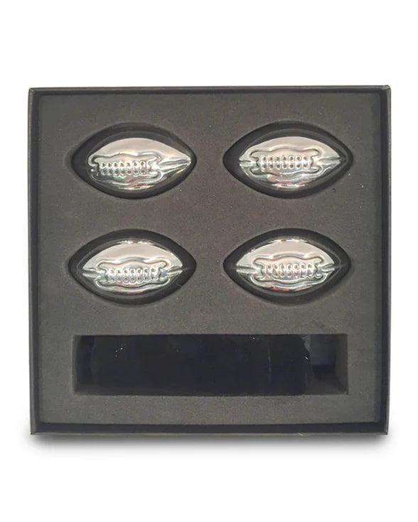 Men’s Republic stainless steel footy metal ice cubes in black gift tray — Adventure Awaits