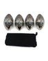 Men’s Republic stainless steel footy metal ice cubes with black storage pouch — Adventure Awaits