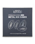 Men’s Republic stainless steel footy metal ice cubes box with football artwork — Adventure Awaits