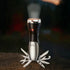 Men’s Republic multi-tool torch with bright LED light, knife and tools open — Adventure Awaits