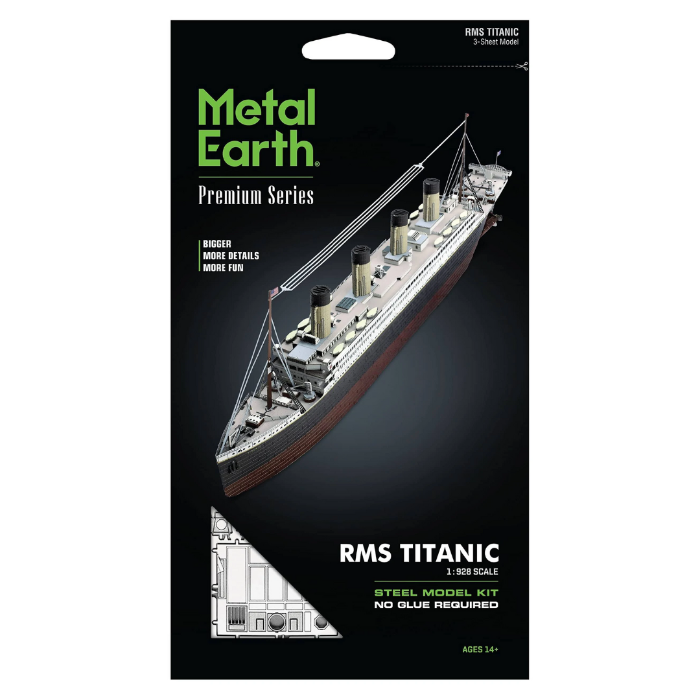 Metal Earth Premium Series RMS Titanic 1:928 scale steel model kit, no glue required - Adventure Awaits