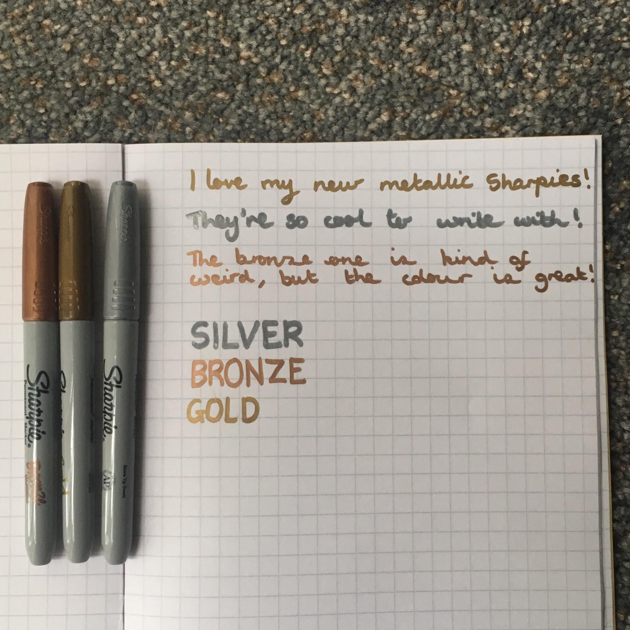 Sharpie | Fine Point Metallic Markers | Gold/Silver 2pk