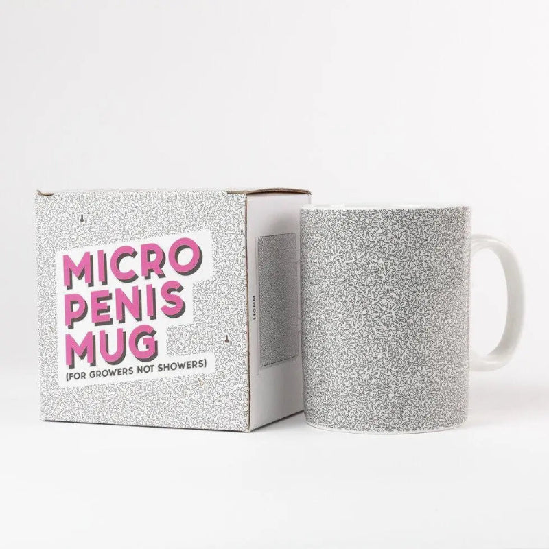Micro Penis Mug with white ceramic mug and novelty gift box — Adventure Awaits