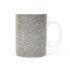 White ceramic mug covered in a micro penis pattern — Adventure Awaits