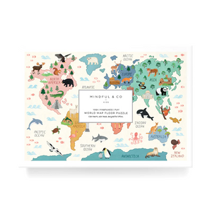 Mindful and Co Kids | World Map Floor Puzzle