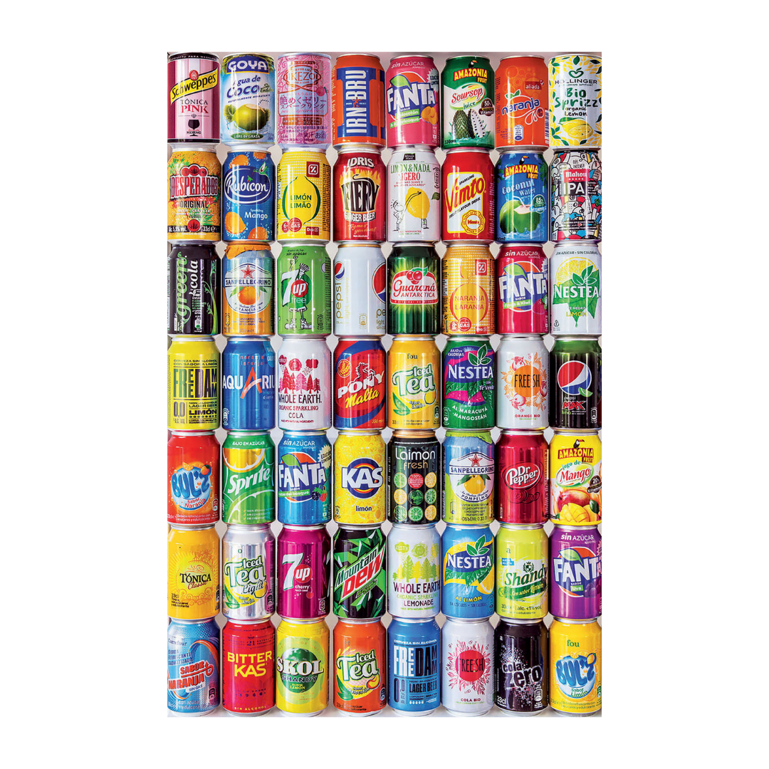 Miniature cans 1000 piece puzzle