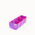 Pink and purple marbled three-section bento lunchbox divider tray — Adventure Awaits