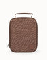 Montii kids insulated lunch bag with brown animal print design, compact lunch bag with handle for school, outings or travel Adventure Awaits