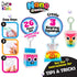 Craft for Kids Nano Creations Squishy Keyfriends instructions showing easy DIY steps for making colourful inflatable keychain squishy characters Adventure Awaits