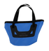 Blue Navigator Folding Bucket Buddy folded flat with black carry handles for compact caravan storage - Adventure Awaits