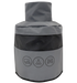 Grey Navigator Gas Bottle Buddy cover with black mesh panel for caravan gas bottle storage - Adventure Awaits