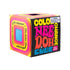 NeeDoh Colour Change Cube box with blue dough-filled sensory toy and retro coloured packaging, Adventure Awaits