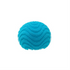 Blue NeeDoh Fuzz Ball with soft textured fibres and wavy pattern, Adventure Awaits
