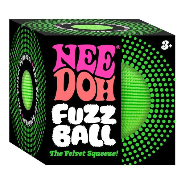 Needoh fuzzball velvet squeeze sensory toy