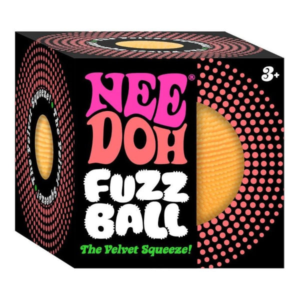 Needoh fuzzball velvet squeeze sensory toy