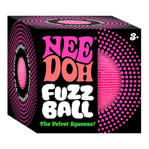 Needoh fuzzball velvet squeeze sensory toy