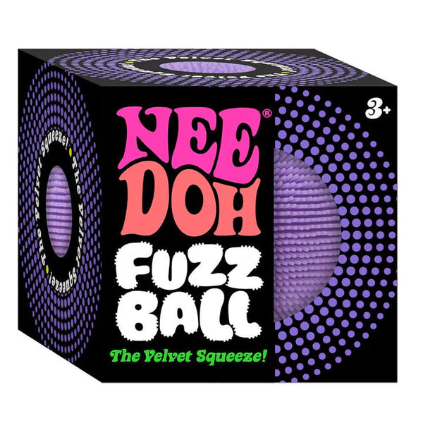Needoh fuzzball velvet squeeze sensory toy