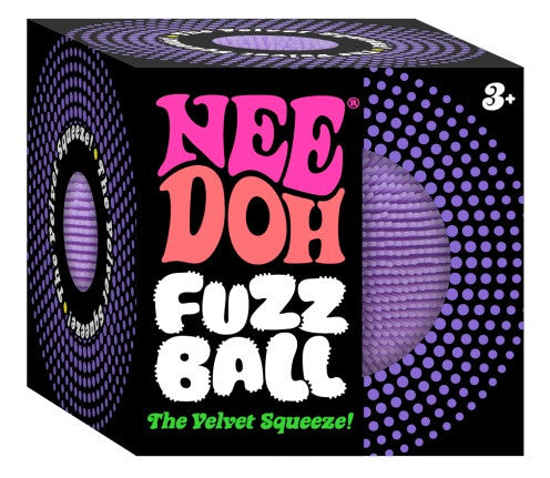 Needoh fuzzball velvet squeeze sensory toy
