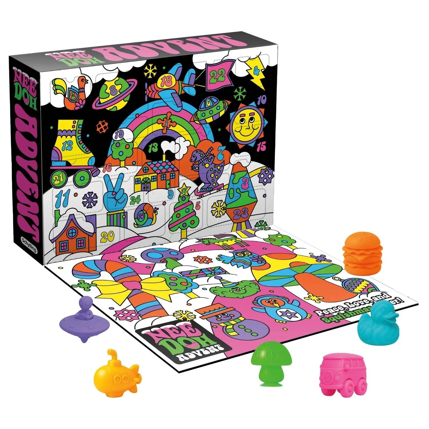 PRE ORDER Schylling NeeDoh | Squishmas Advent Calendar 2026