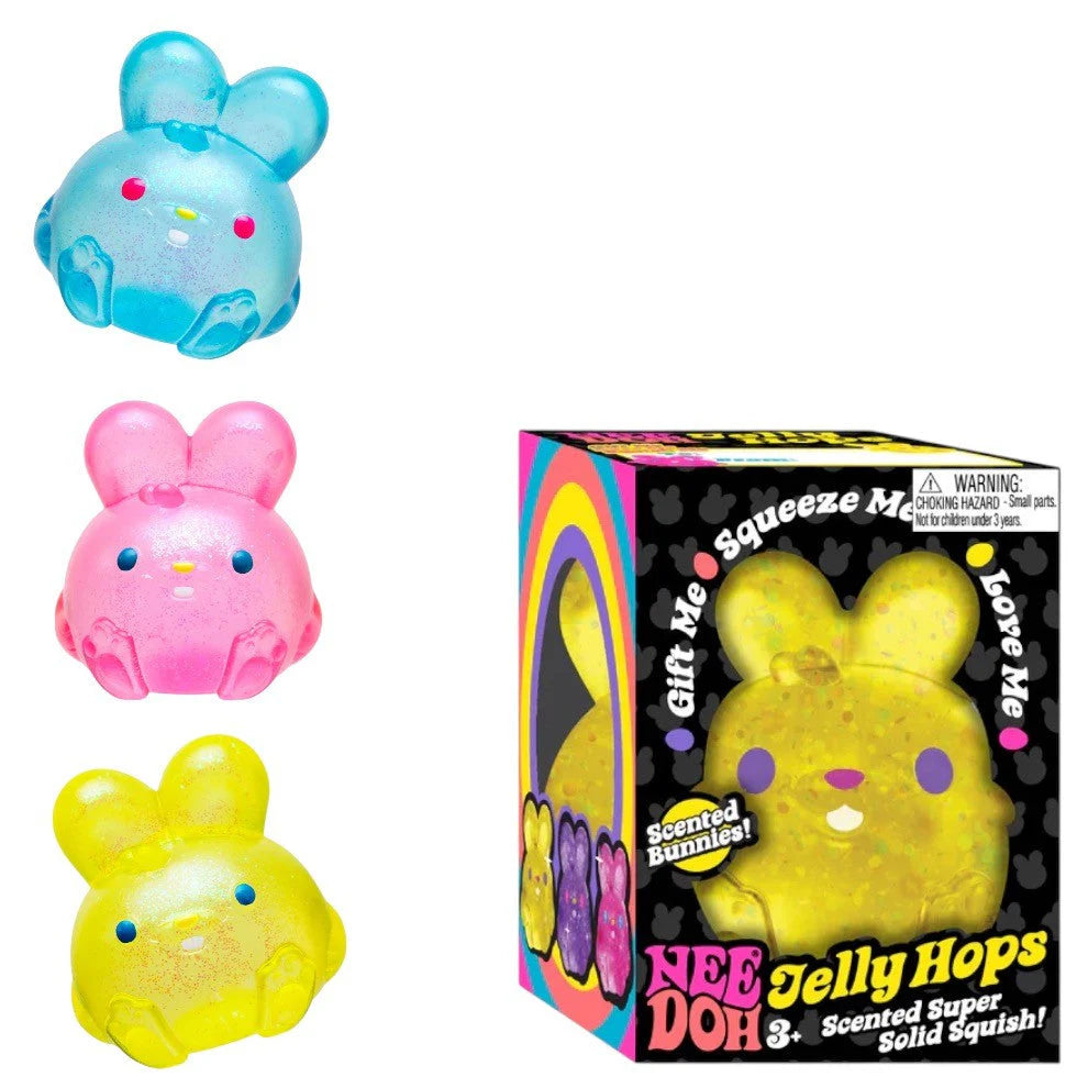 Squish Face Rabbit NeeDoh Jelly Hops Bunny Squishy | Scented Sensory Toy