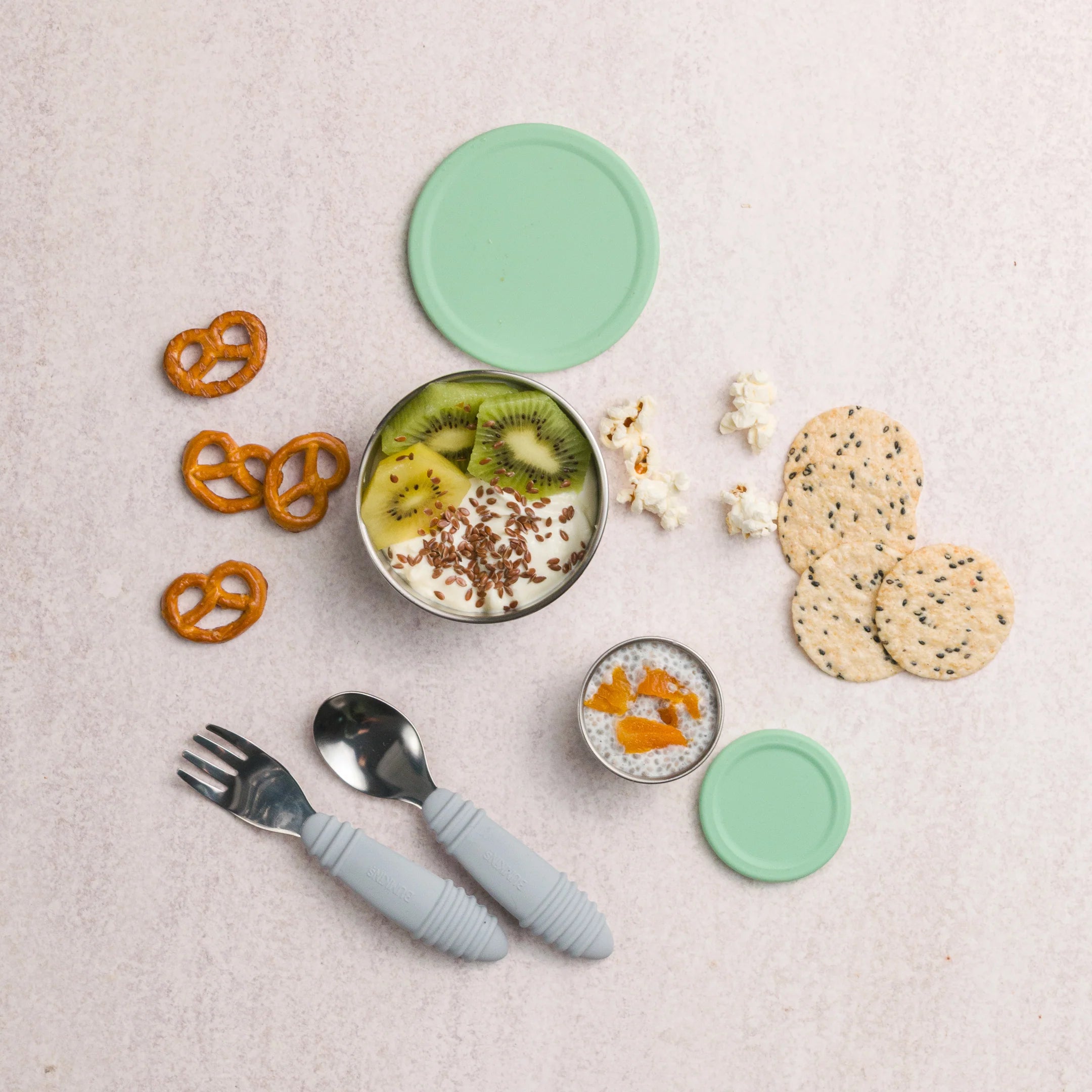 Nestling Stainless Steel Lunchbox Dipper Set