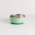 Mint green baby bowl with stainless steel interior and suction base — Adventure Awaits