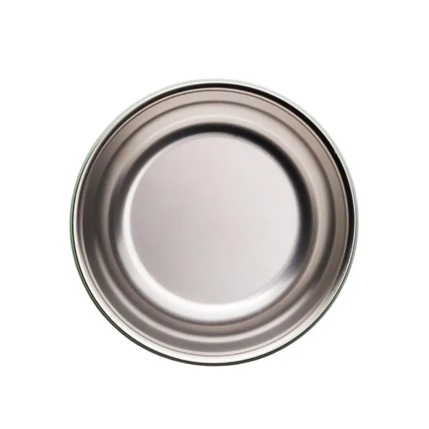 Nestling stainless steel suction bowl interior close-up — Adventure Awaits
