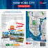 Back of New York City Subway Hustle board game box with map, cards and play details — Adventure Awaits
