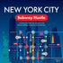 New York City Subway Hustle board game cover with colourful subway routes — Adventure Awaits