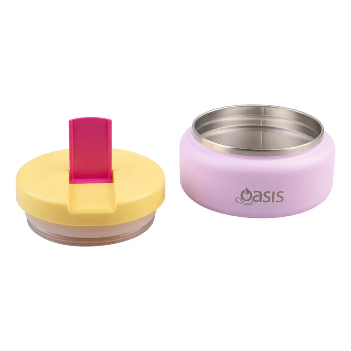 Oasis insulated food jar with removable lid and stainless steel interior, compact food storage solution for keeping meals fresh at home or travel Adventure Awaits