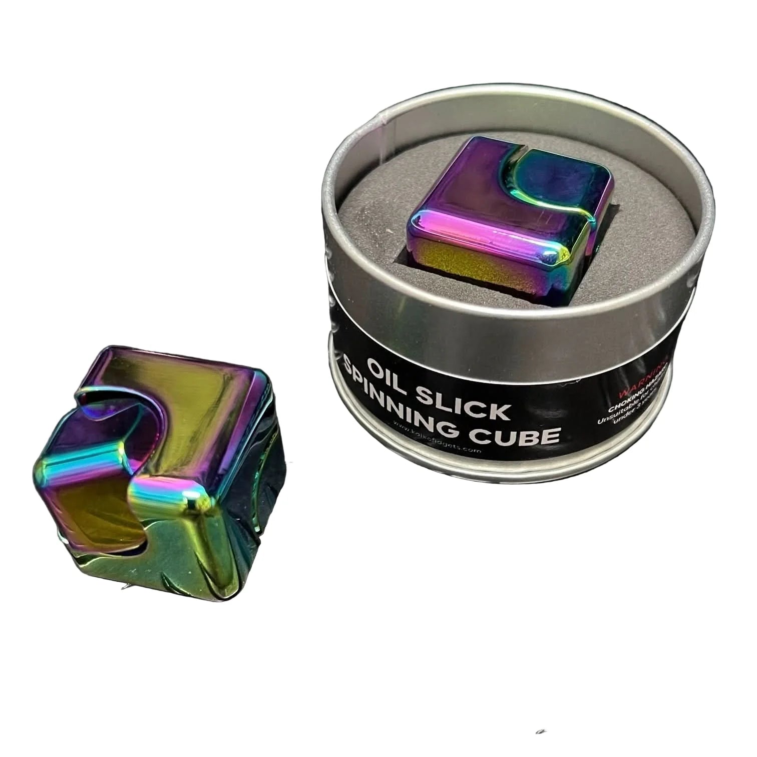 Kaiko | Oil Slick Square Spinning Cube