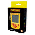 PAC-MAN Game Keyring in retail box with yellow mini handheld console and red controls — Adventure Awaits