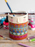 Ceramic Painter's Cup with Brush Holder 002