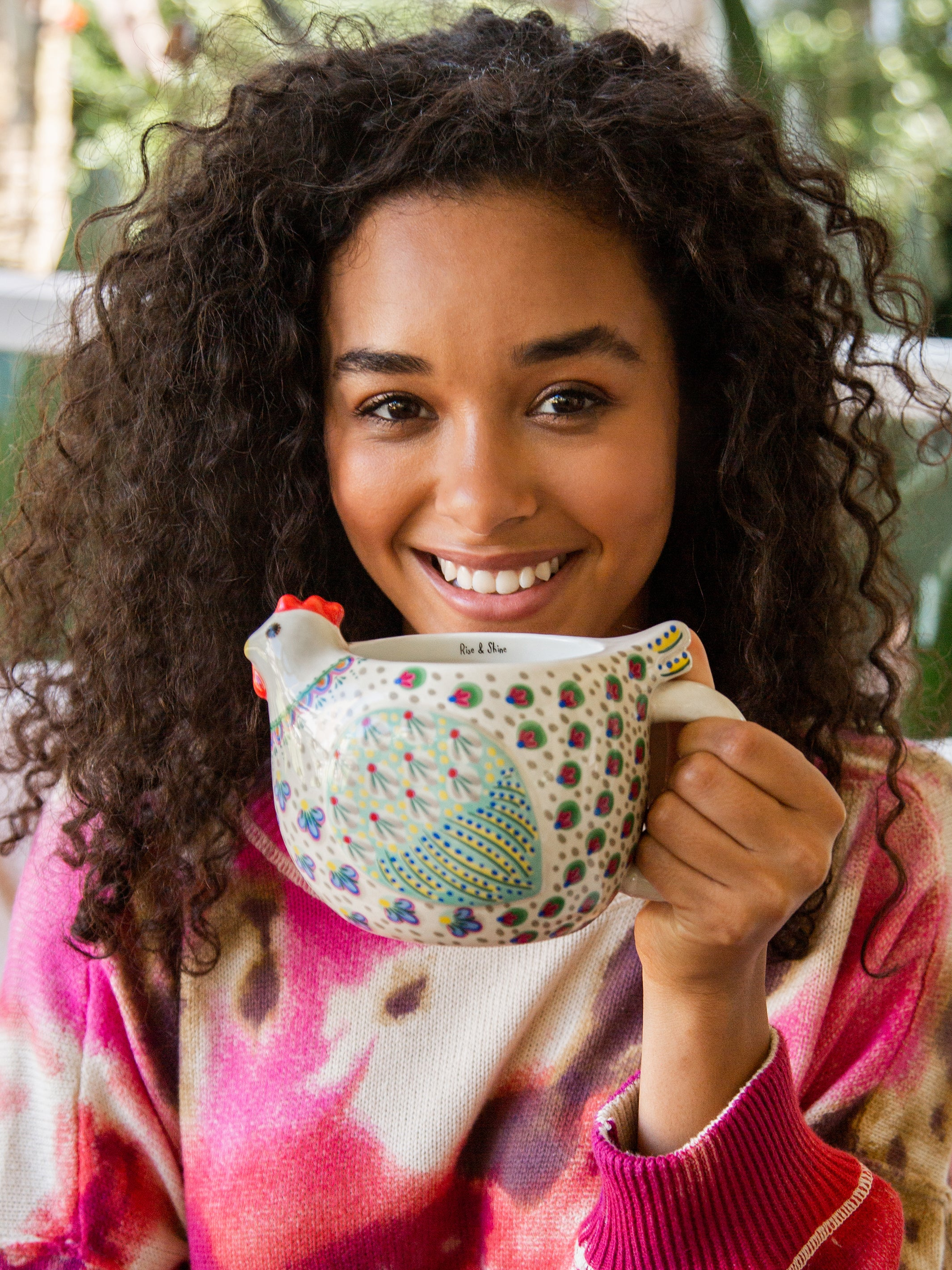 Penny The Chicken | Folk Art Coffee Mug by Natural Life 405