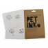 Pet Inkless Print Kit with paw prints on a white card alongside brown packaging.