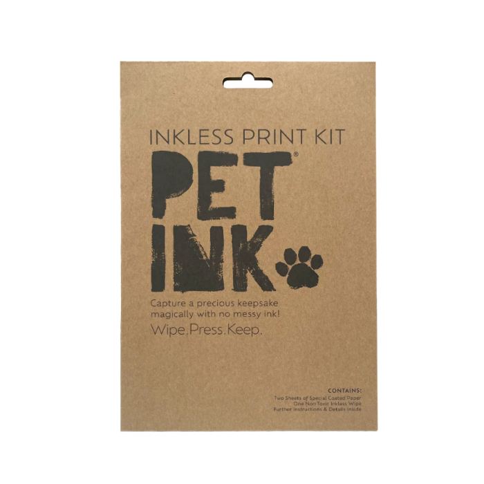 inkless print kit for pets shown in brown packaging on white background