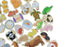 Fridge Friends Wooden Magnets | Pets 30 pcs