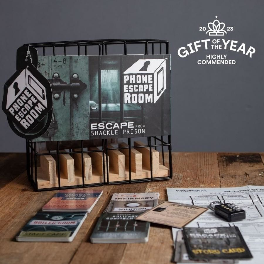 Phone escape room game with cards