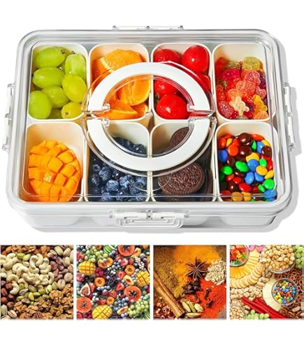 Pizzazz | Rectangular 7 Compartment Grazing Box