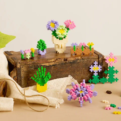 Plus-Plus 600 pcs Learn To Build Flower Shop
