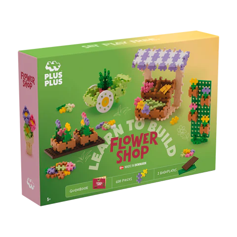 Plus-Plus 600 pcs Learn To Build Flower Shop