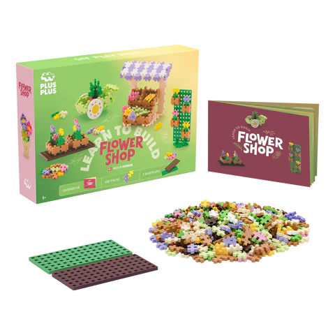 Plus-Plus 600 pcs Learn To Build Flower Shop