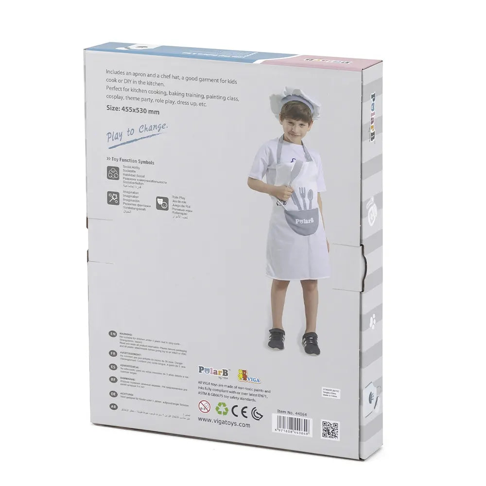 Little Chef Uniform And Hat by Polar B