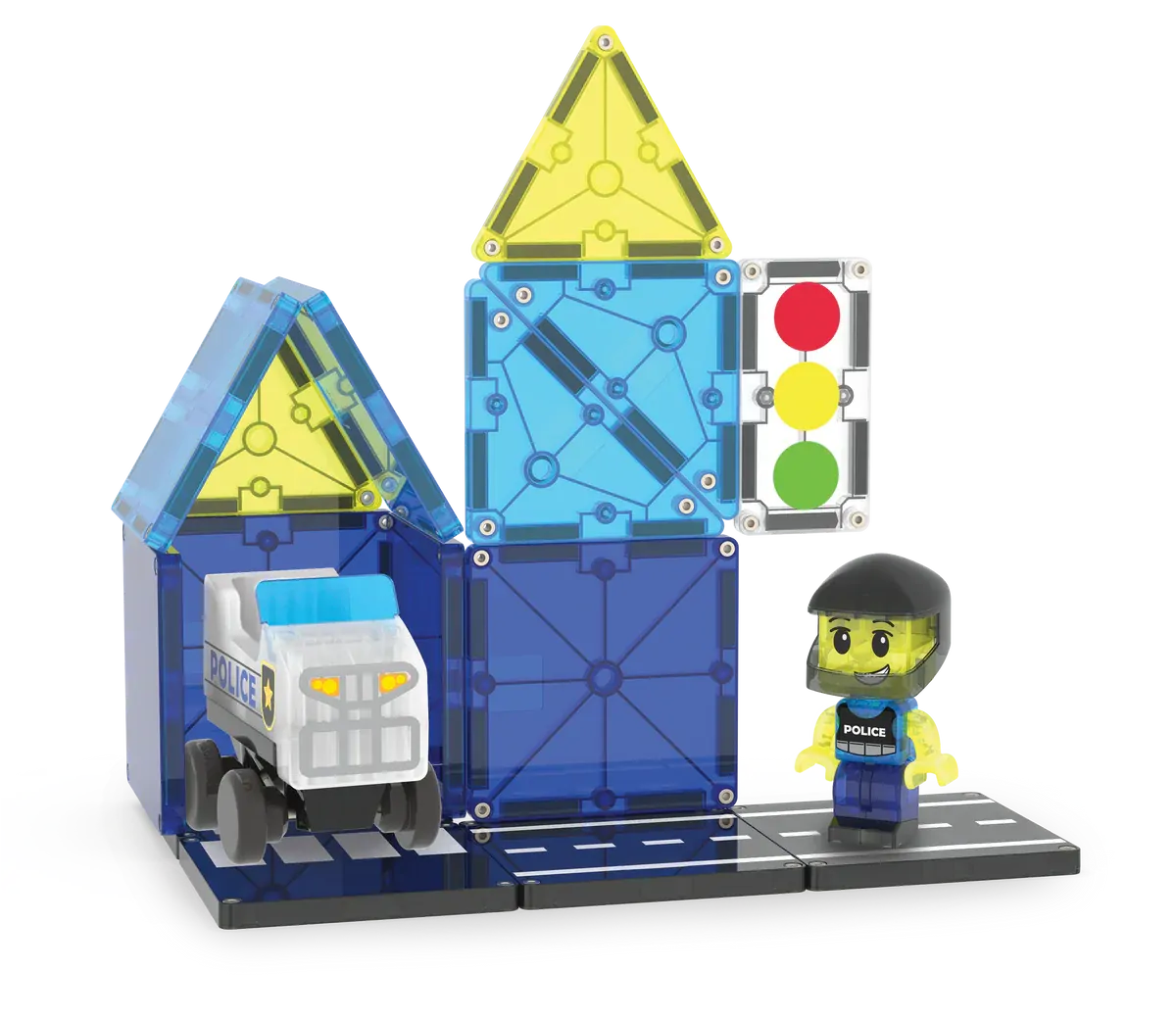 Magna-Tiles | Police Patrol - 20 Pieces