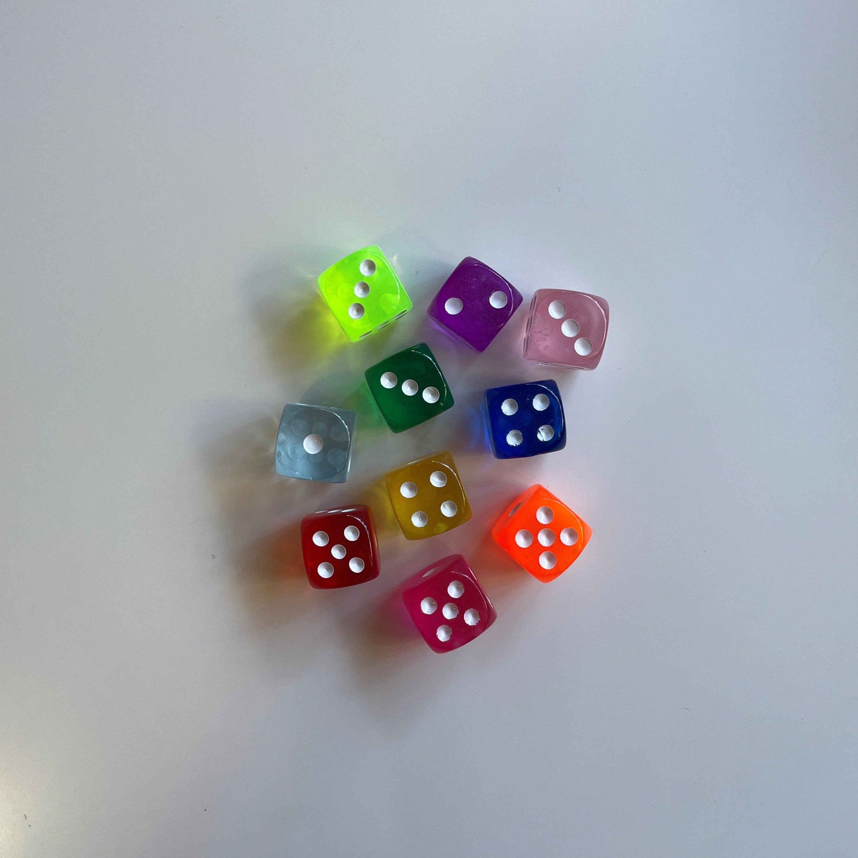 Rainbow Dice 10 pack