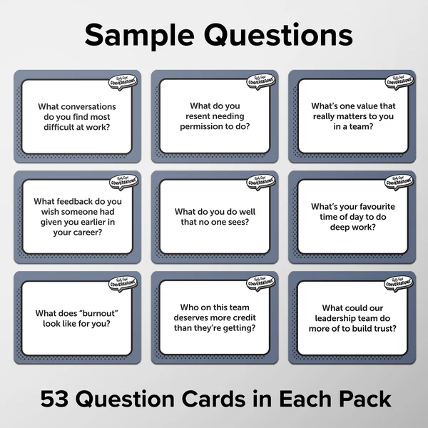 PRE ORDER Really Good Conversations Card Games | For Teams