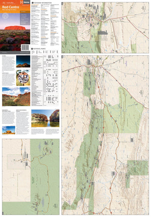 Hema Maps Red Centre Alice Springs to Uluru | Iconic Map